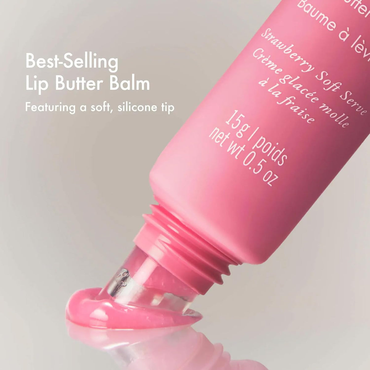 Summer Fridays Lip Butter Balm, Strawberry Soft Serve, Vegan (0.5 Oz)